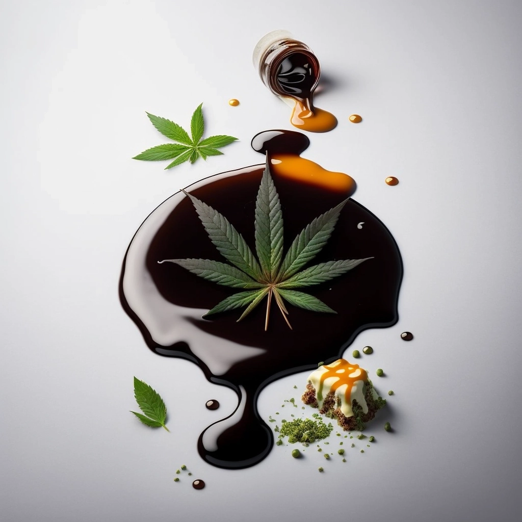 Food created using cannabis oil