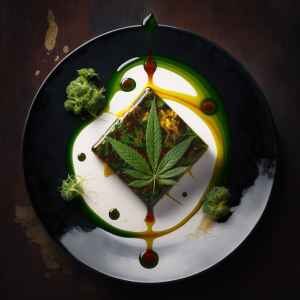 Food created using cannabis oil